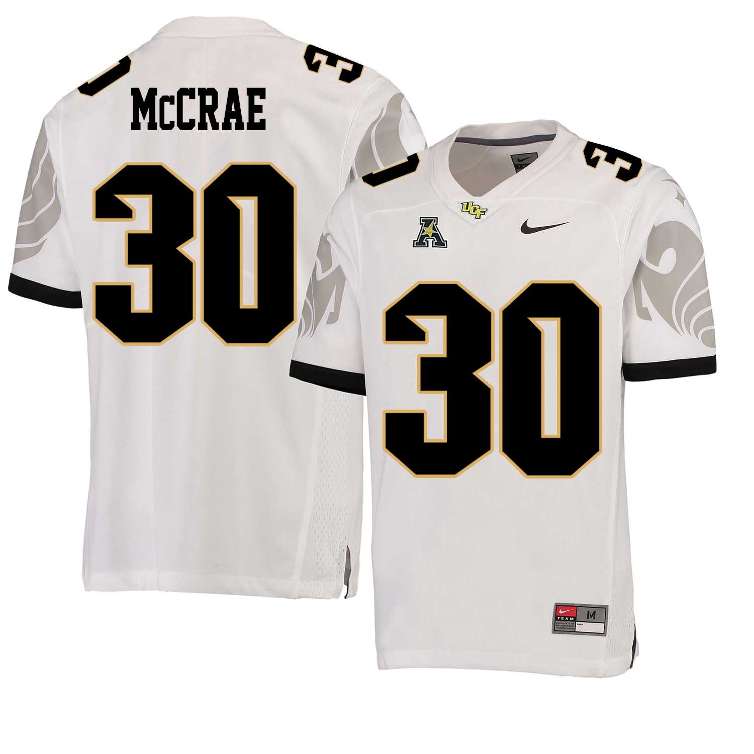 UCF Knights #30 Greg McCrae White College Football Jersey